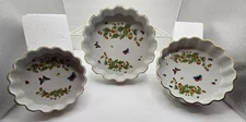 Lot Of 3 Ardalt Lenwile Oven To Table Baking Quiche/Tart Dishes, Gold Trim Japan