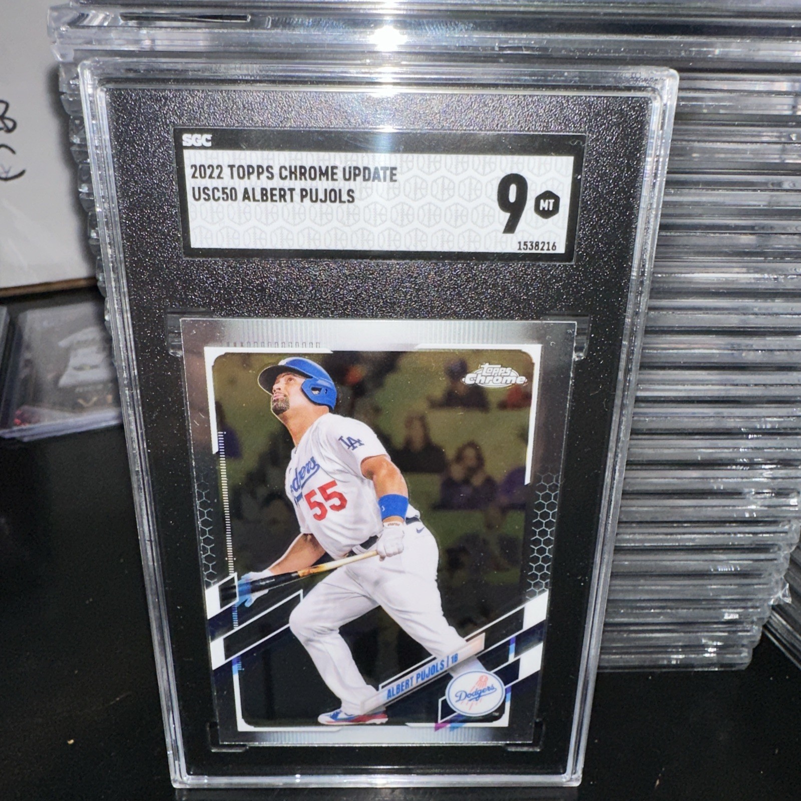 2021 Topps Chrome Update Series - Albert Pujols #USC50 Blue Refractor /199