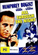 All Through the Night (DVD) Humphrey Bogart Conrad Veidt Kaaren Verne