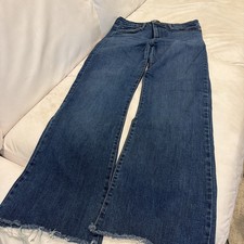 Just Black Jeans Womens Size 30 Blue Denim Dark Wash flare Stretch Made in USA