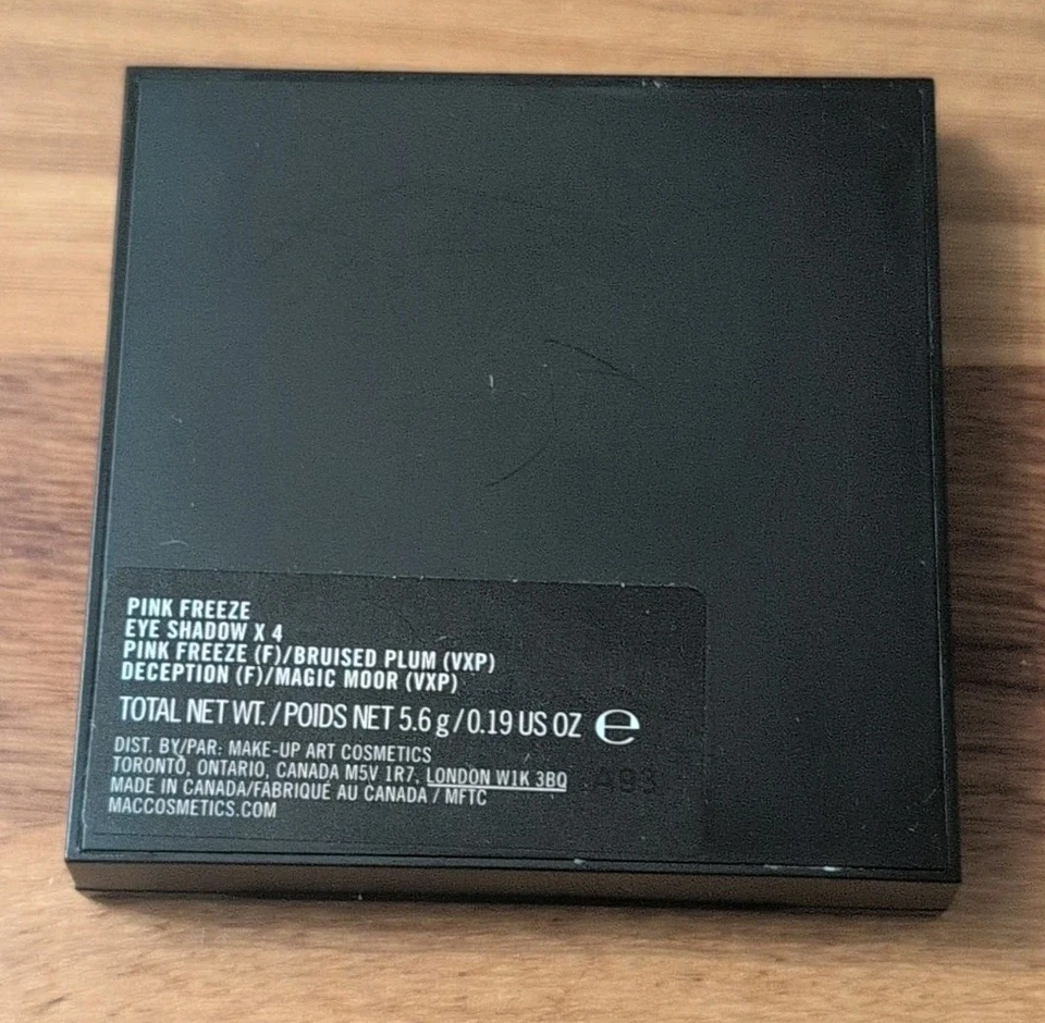 MAC Eyeshadow x 4 Quad *Pink Freeze* (5.6g/0.19oz) *RARE*-NEW - Image 3 of 3