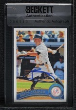 BAS 2011 Topps Brett Gardner #69 Seal of Authenticity Auto ow6