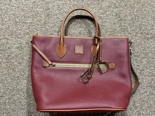 Dooney Bourke Two Handle Tote with charms new in package MIDNIGHT BLUE PLS READ 