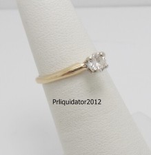 .36CT Natural Round Diamond Solitaire Engagement Wedding Ring 14K Yellow Gold