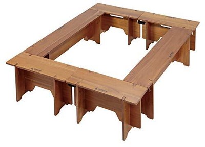 CAPTAIN STAG Fire Grill Table Set 6P with Storage Bag CS Classics 