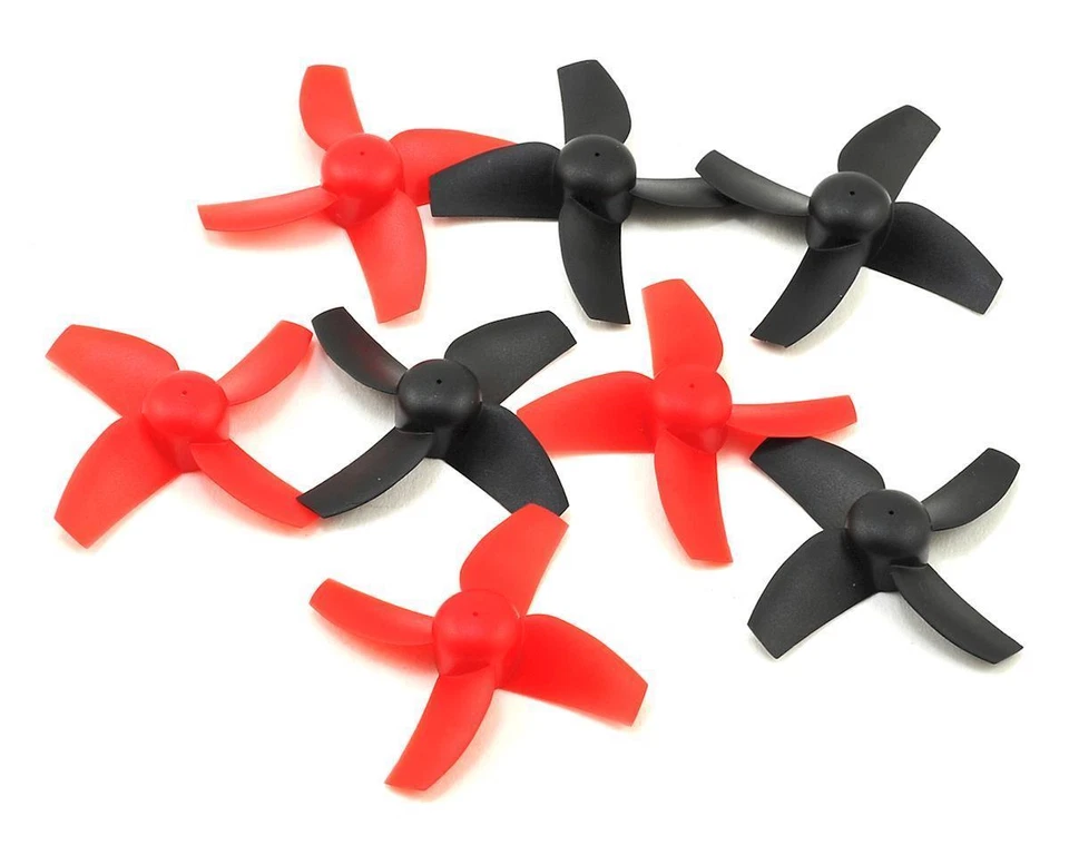 BLH9605 Prop Set (8) Red / Black For : Blade Inductrix + Plus Quadcopter Drone - Image 2 of 3