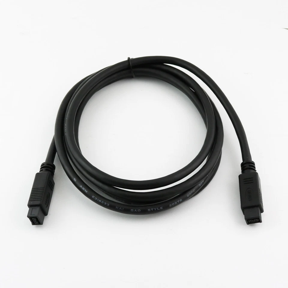 FireWire Cable 6FT 800 Bilingual IEEE1394b iLink DV Cable 9P Male to 9Pin Male - Image 3 of 4