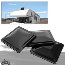 3 pack 14"X14" RV Replacement Roof Vent Cover For Black Camper Trailer Ventline