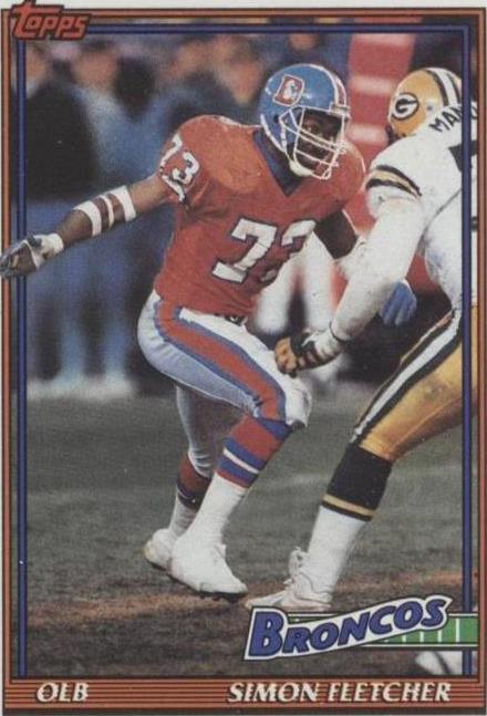1991 Topps Simon Fletcher #549 - 1 of 2