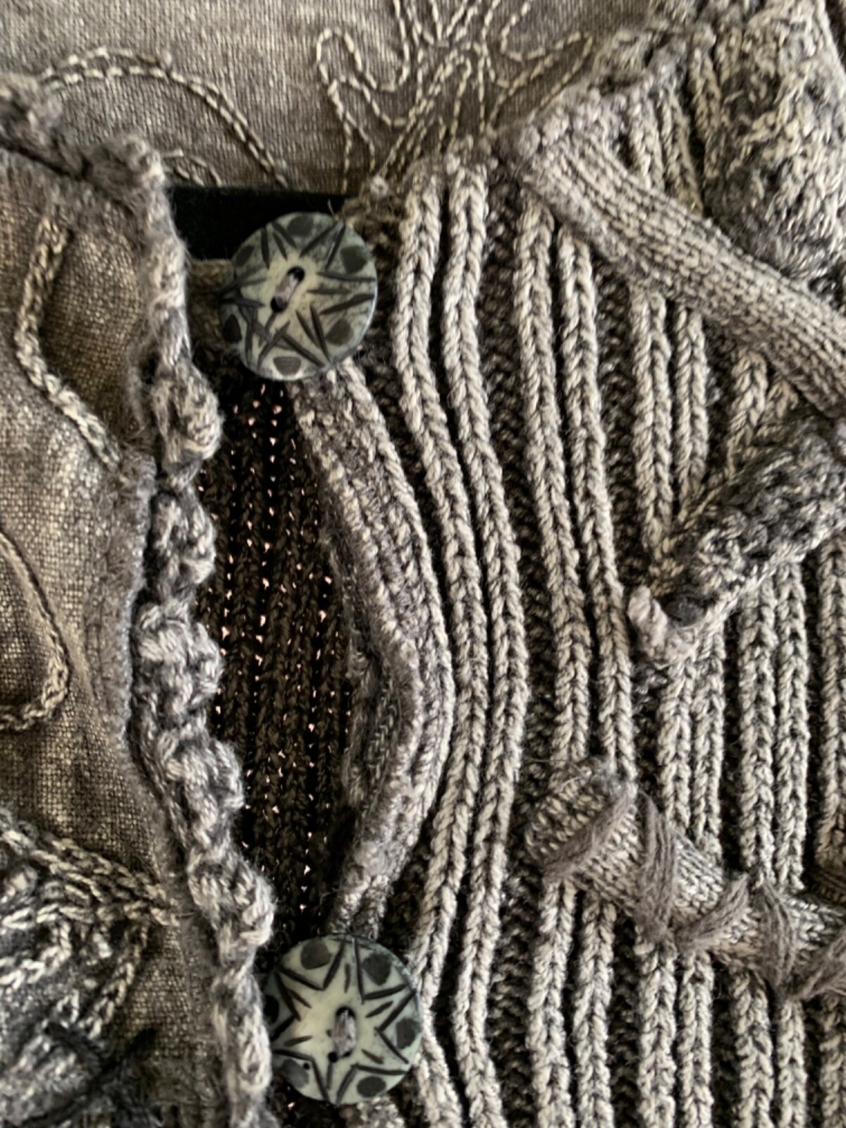 Sandy Starkman knit jacket gray large - image 7