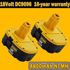 2PACK 18V For Dewalt 18 VOLT 4.8Ah DC9096 DC9098 NiMh Battery DC9099 Replacement