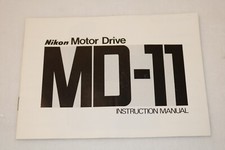 Vintage Nikon MD-11 Motor Drive Instructions Manual