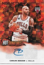 2024-25 NBA Hopps CARLOS BOOZER RED Hot Signatures 09/25 -CHICAGO BULLS- #HS-CBB