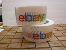 2 Rolls of eBay Branded BOPP Packaging Shipping Tape 75 Yards Per Roll 2in wide
