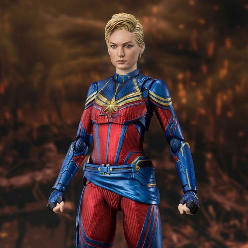 NUEVO Bandai Tamashii Ltd S.H. Figura Figuarts Avengers: Endgame CAPITANA MARVEL - Imagen 3 de 9