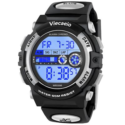 Viecaeio Kids Watches Digital Sport Watches for Boys Girls Outdoor