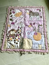 Decorative Crib Girls Animal Blanket