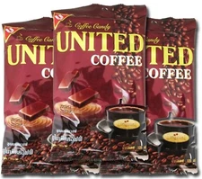 United Coffee Candy 4.94oz - 3 Bags of 4.94oz ea dulcesdulces de cafe 