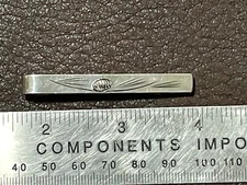 Vintage Arts & Crafts Era Stuart Nye Sterling Silver Neck Tie Bar Clip Modern