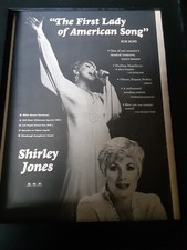Shirley Jones First Lady Of American Song Rare Original Promo Poster Ad Framed!