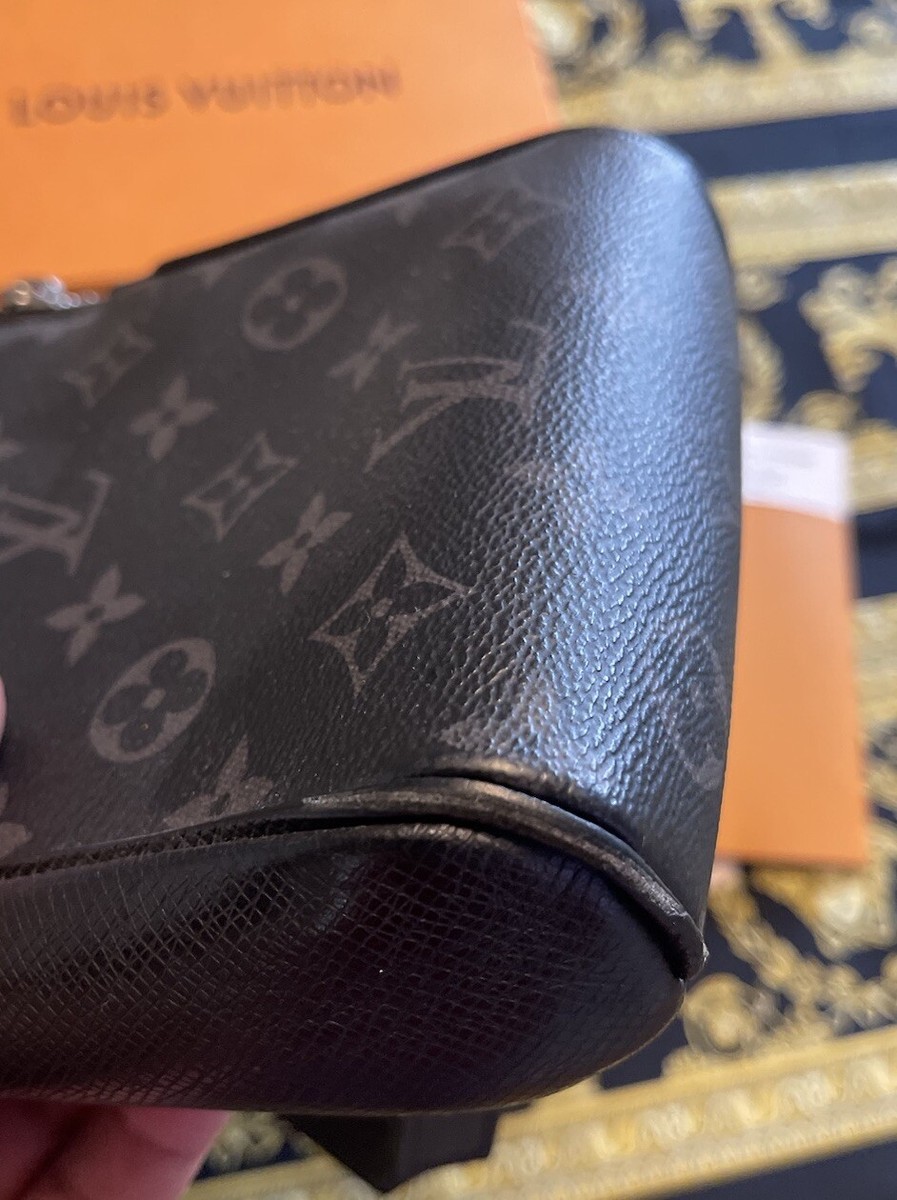 100% AUTHENTIC LOUIS VUITTON TAIGARAMA MONOGRAM ECLIPSE