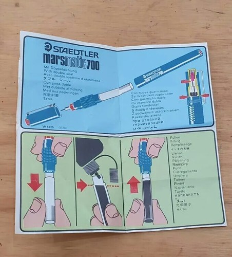 Staedtler Marsmatic 700 Set - 3 Techincal Pens 0.25/0.35/0.5mm. - Picture 5 of 7