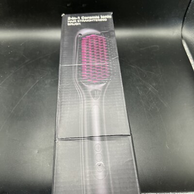 Febfoxs Hair Straightening Brush Model: KR005 BLACK - New!
