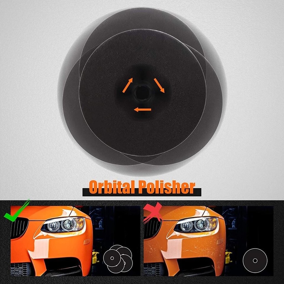 TACKLIFE 10-inch Dual Action Random Orbital Car Buffer Polisher Waxer ...