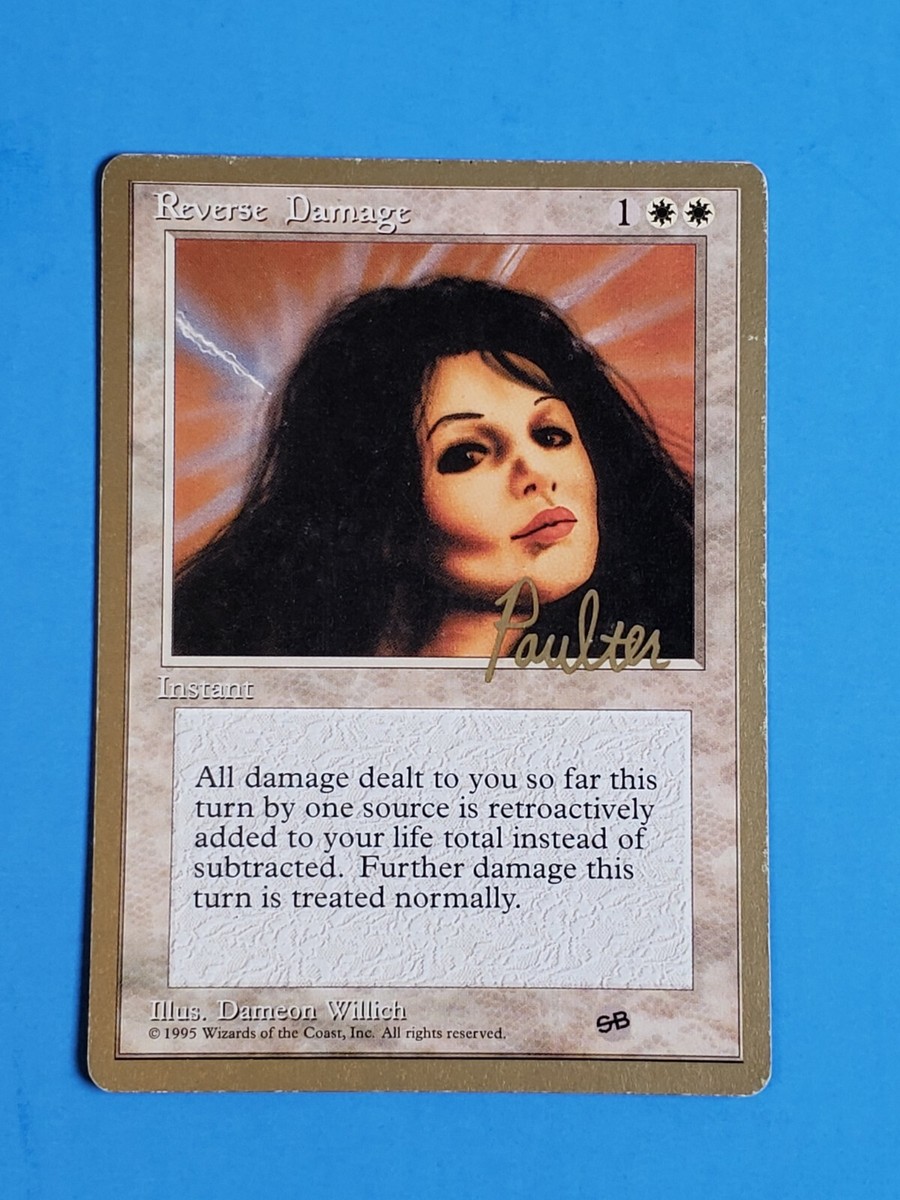 1x Reverse Damage Instant 1996 Pro Tour Collector Set NYC Mtg Magic Card  Poulter