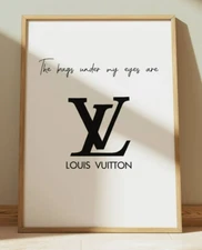 Louis Vuitton Art Minimalist Art PRINT Wall Art Home Decor 8" x 10"