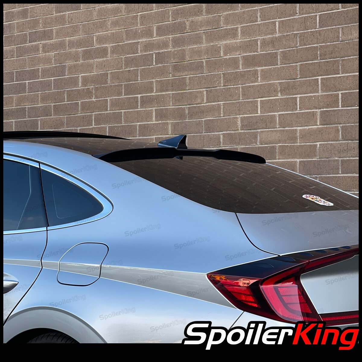 SpoilerKing Rear Window Roof Spoiler For 2020+ Hyundai Sonata – Unpainted Flat Black – Urethane – 284RC