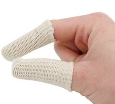 60 Cotton Finger Cots Elastic Guards Finger Protection No Smear Jewelry Handling