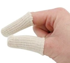 60 Cotton Finger Cots Elastic Guards Finger Protection No Smear Jewelry Handling