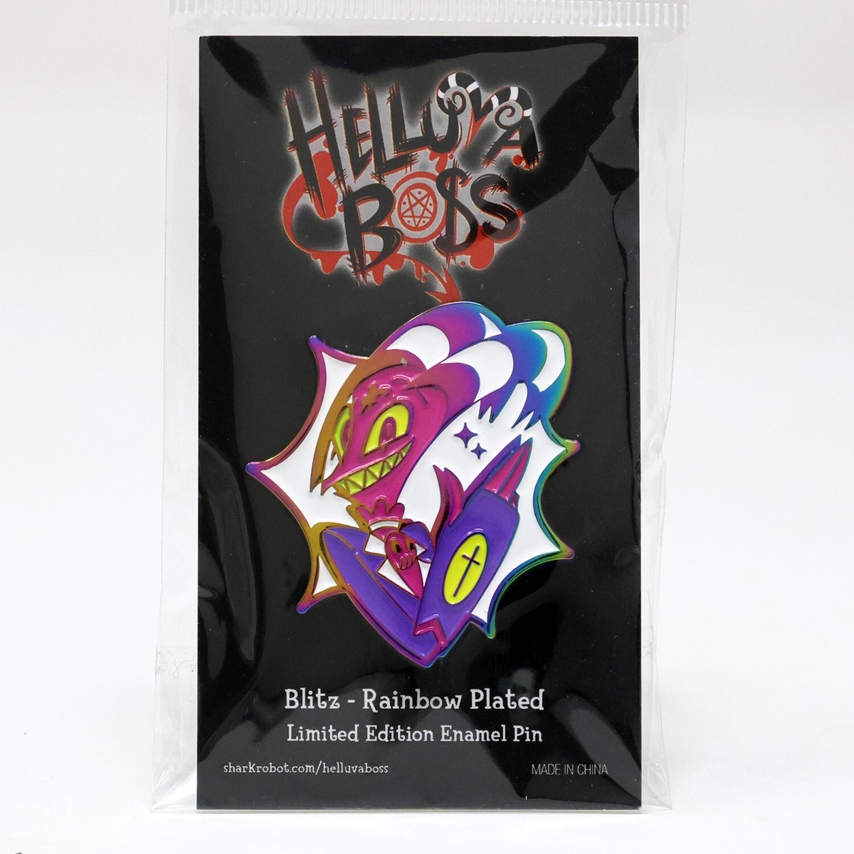 ヘルヴァボス ブリッツ Helluva Boss Blitz ピンバッジ Helluva Boss Blitz Rainbow Plated Limited Edition Enamel Pin | eBay