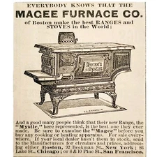 Magee Furnace Co Stoves Ranges 1885 Advertisement Victorian Cooking ADBN1A17
