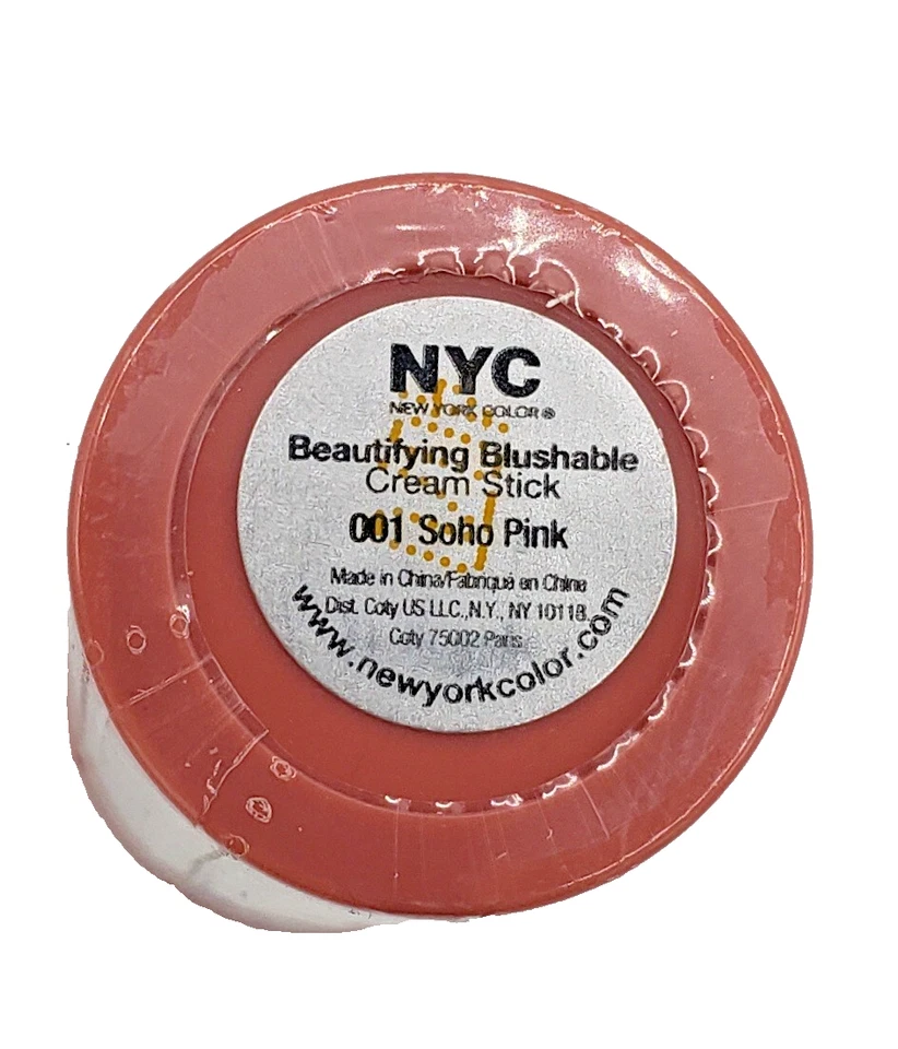 NEW NYC BEAUTIFYING BLUSHING Cream Stick- 001 SOHO PINK - Image 2 of 2