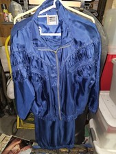 Vintage Evr Div Rousso Navy Blue Track Suit, Large