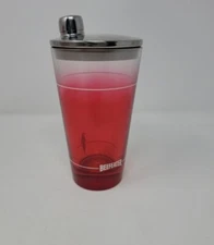 Beefeater Martini Shaker Maker Cocktail Mixer With Lid Red Beer Gin Drink Glass