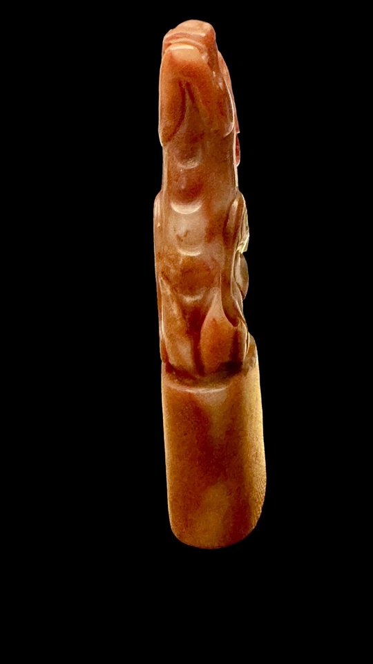 Piedra de hibisco congelada de cristal 寿山石芙蓉冻望天吼 Foto 4 de 4