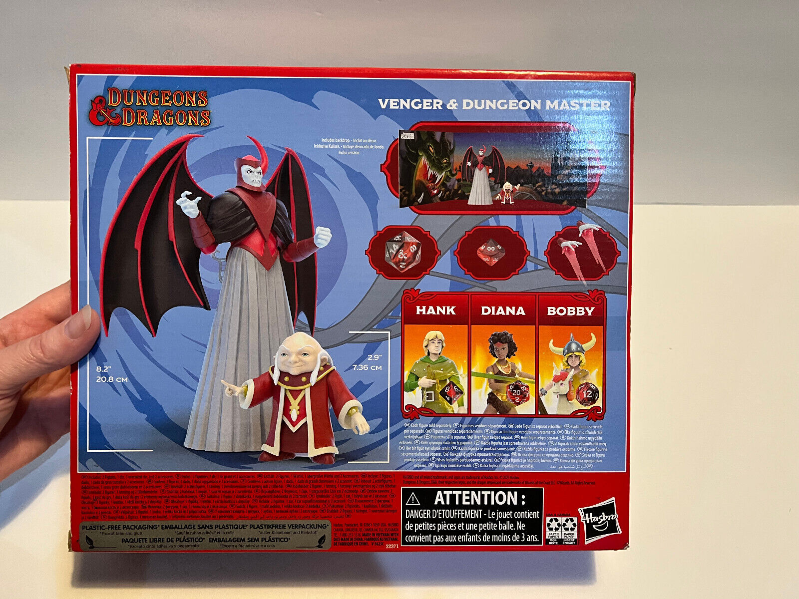 In Stock Hasbro Dungeons & Dragons Cartoon Classics Dungeon Master & Venger  Action Figure Collectible Game Model Toys Gifts