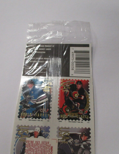 Estampillas profesionales de la NHL 1996 #2 de 12 pegatinas con licencia de la NHL nuevas en paquete - Imagen 7 de 8