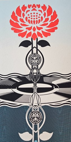 Shepard Fairey Harmonious Elements Art Print HAND SIGNED 286/500 New Orleans LA - Picture 6 of 9