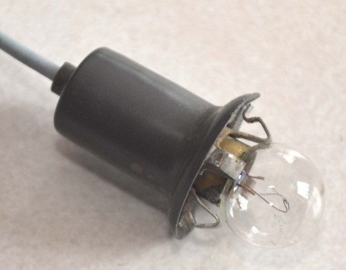 1957-1959 Ford Fairlane Heater Dash Light Socket, Bulb & Wiring, 1958 Mercury - Picture 2 of 4