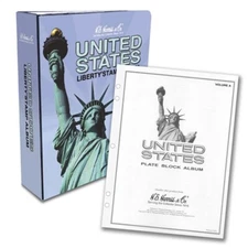 HE Harris Stamp Album US Plate Block Part A 1901 1963 Pages and Binder NEW