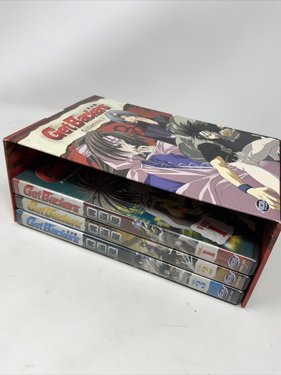 Get Backers Anime Vol. 1 2 & 3 DVD Lot Bonus Coll. 1 Box - Not