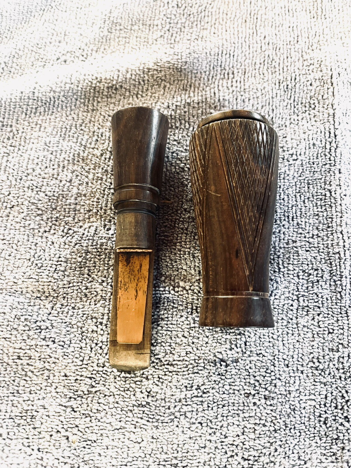 Curtis Breland Checkered Metal Reed Duck Call Jena, Louisiana eBay