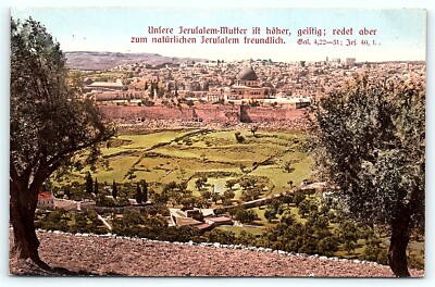 Postcard Jerusalem Moschee Mit Tempelplatz  C8