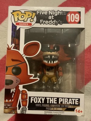 Funko Pop! Games: Foxy The Pirate (Five Nights At Freddy s) #109 DAMAGED FACE