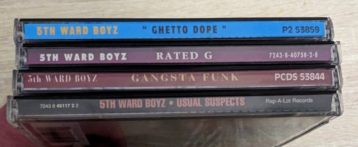 洋楽 5th Ward Juveniles CDS 5th Ward Boyz-90s CD Lot/Rap-a-lot Records/Original Prints
