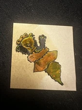 Rare Vintage 80s Mystik Oilies Oilie Oily Oilly Bear Touch Sticker 1980s
